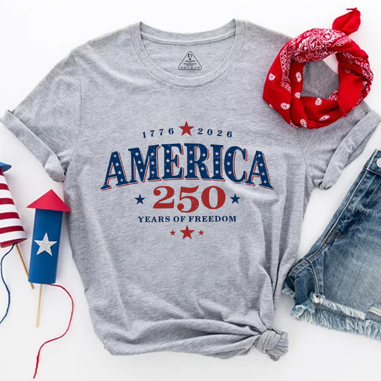America 250 Years Freedom Retro Americana T-Shirts