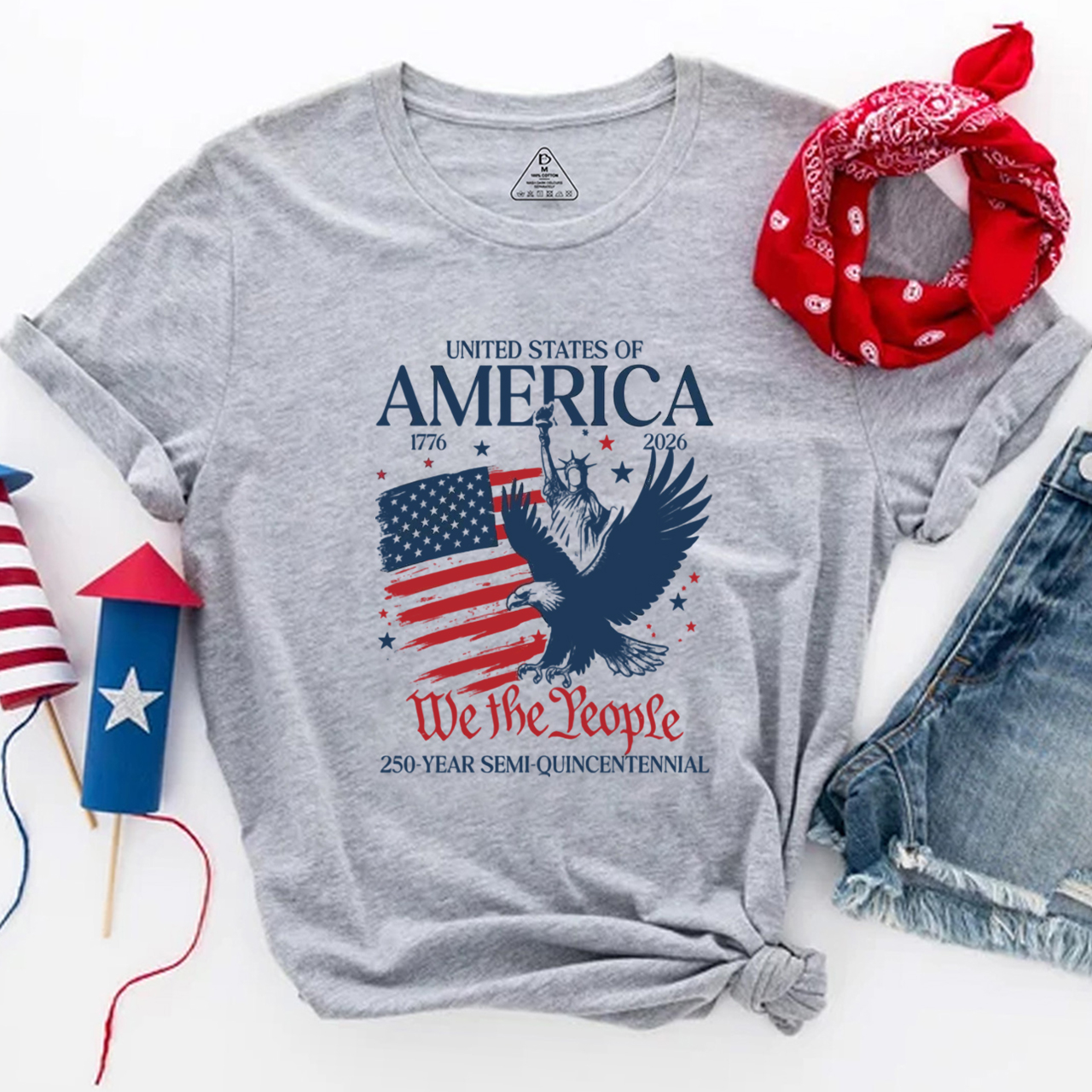  America 250 Patriotic Eagle USA T-Shirts