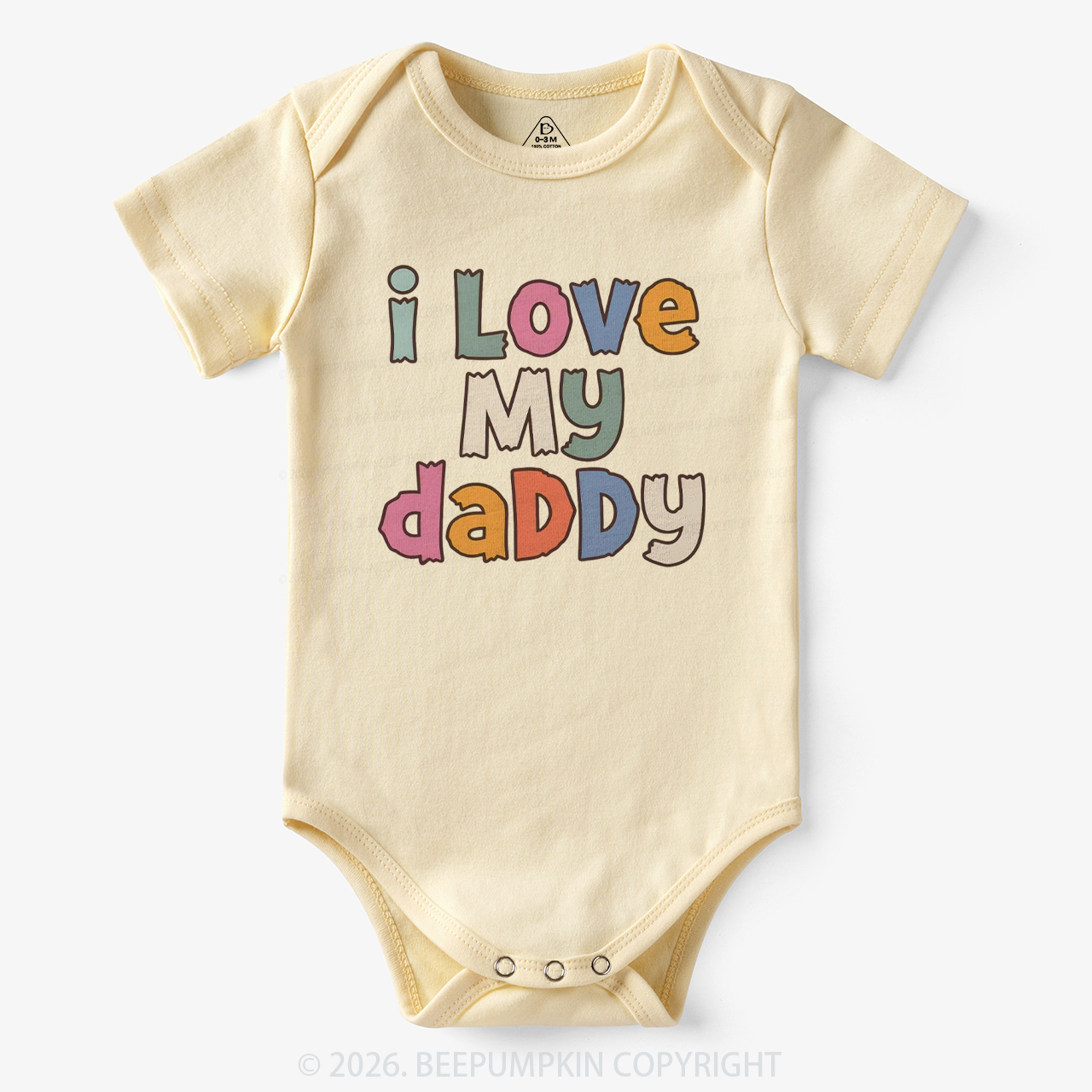 I Love My Daddy Cute Father's Day Bodysuit