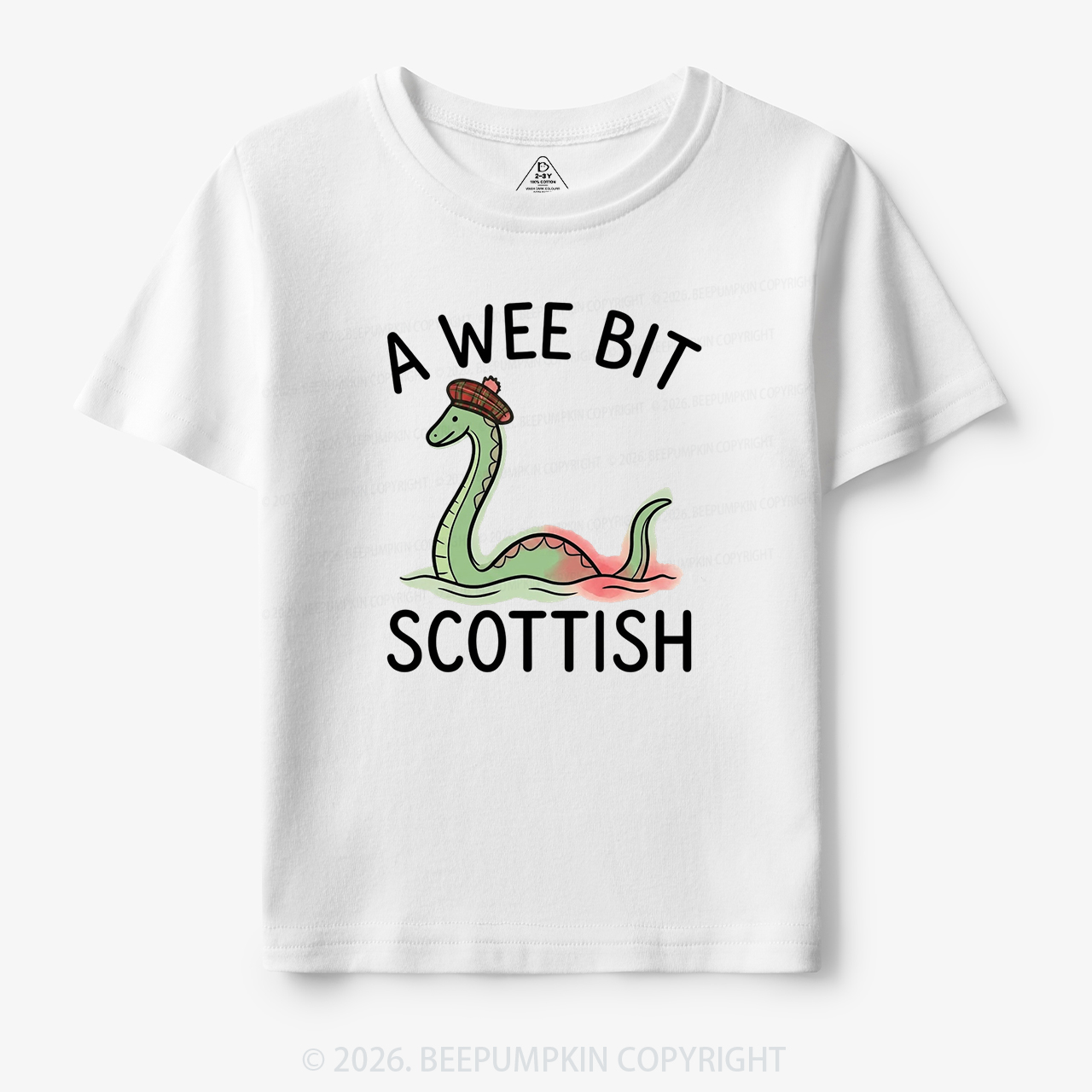 A Wee Bit Scottish Funny Loch Ness Monster Toddler&Kid's Tees