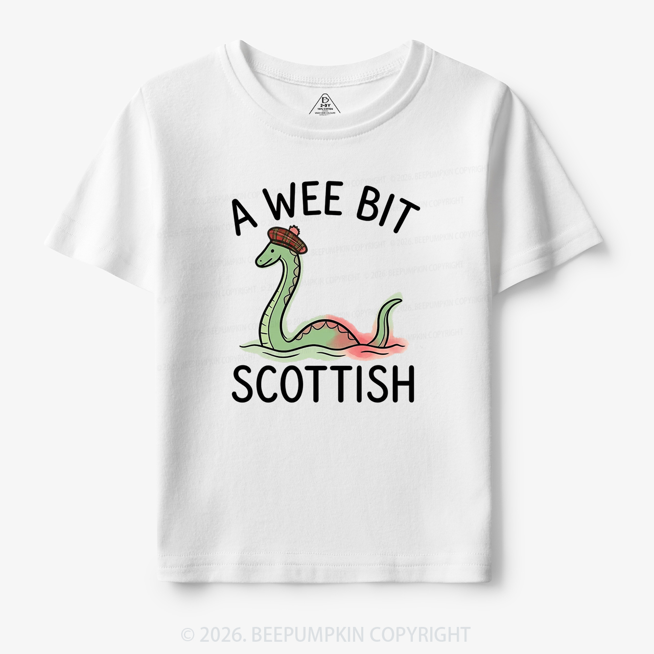 A Wee Bit Scottish Funny Loch Ness Monster Toddler&Kid's Tees