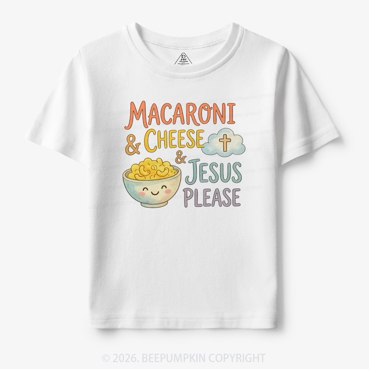 Macaroni & Cheese & Jesus Please Toddler&Kid's Tees