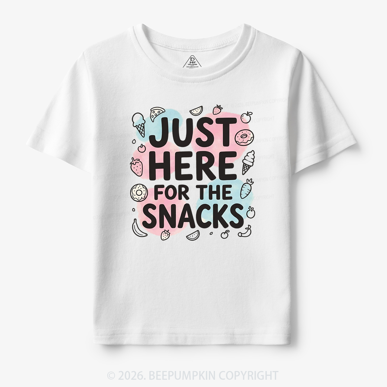 Just Here for the Snacks Funny Toddler&Kid's Tees
