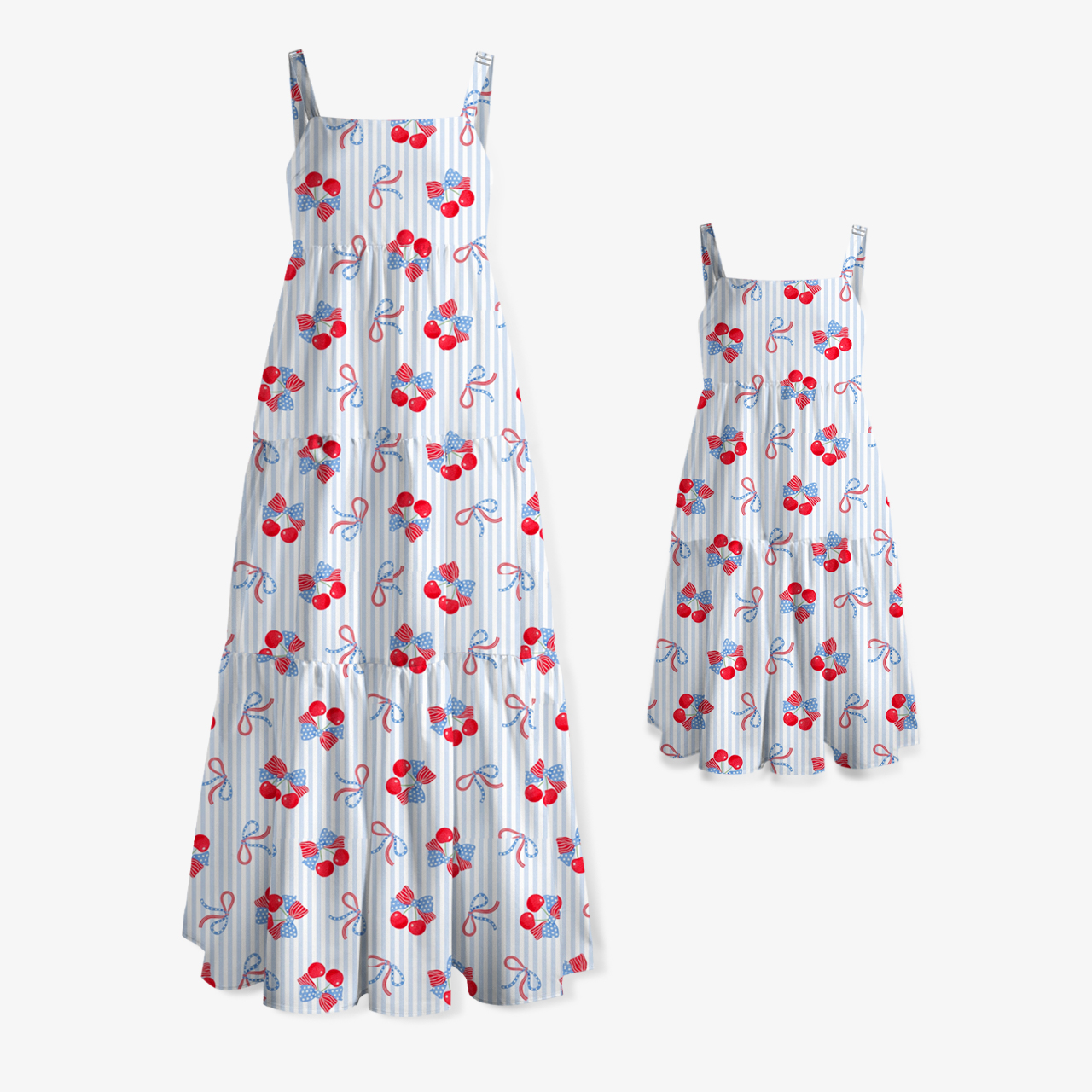 Berry Sweet Freedom Independence Day Mom&Me Voile Cami Dress