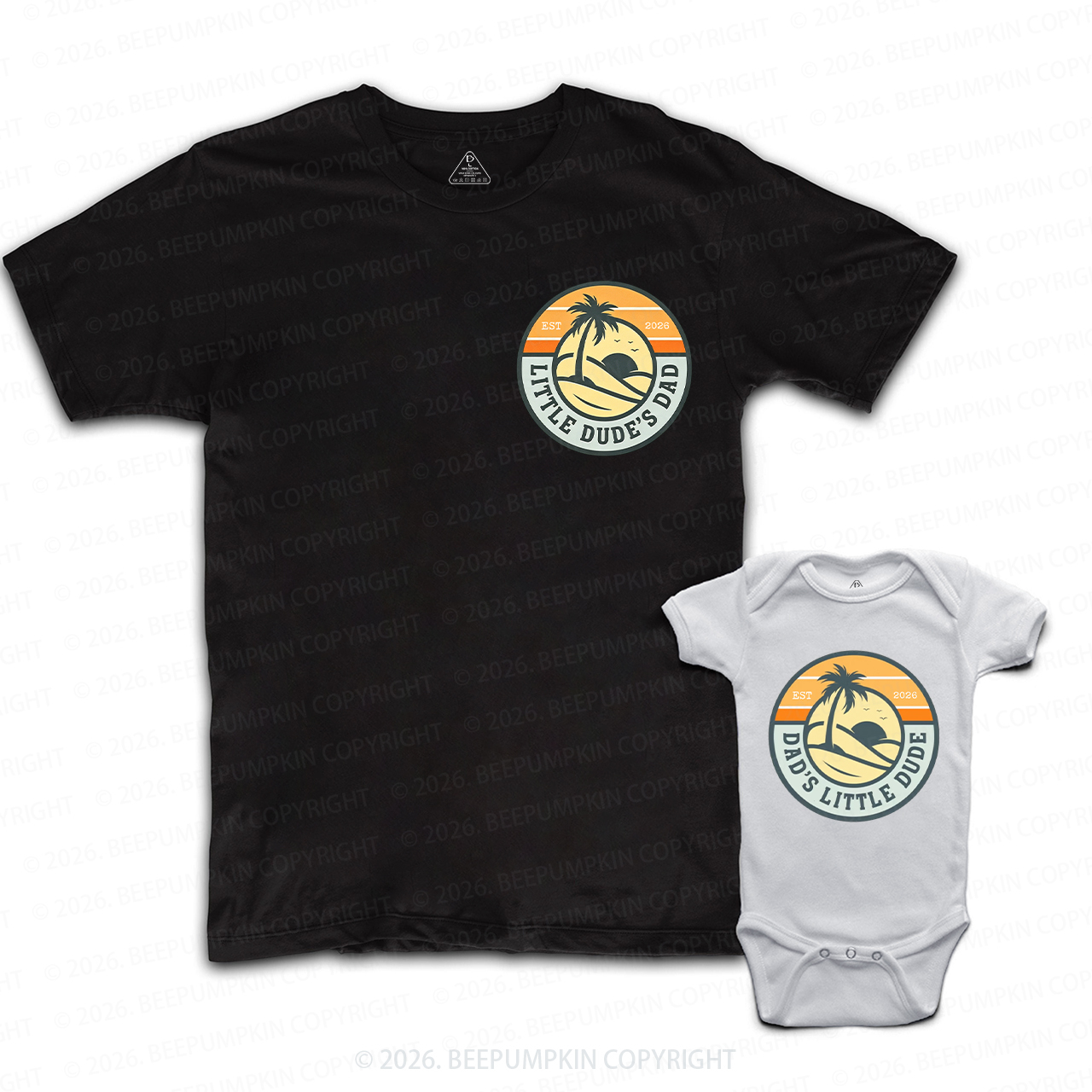 Little Dude’s Dad and Dad’s Little Dude Dad&Me Matching Shirts