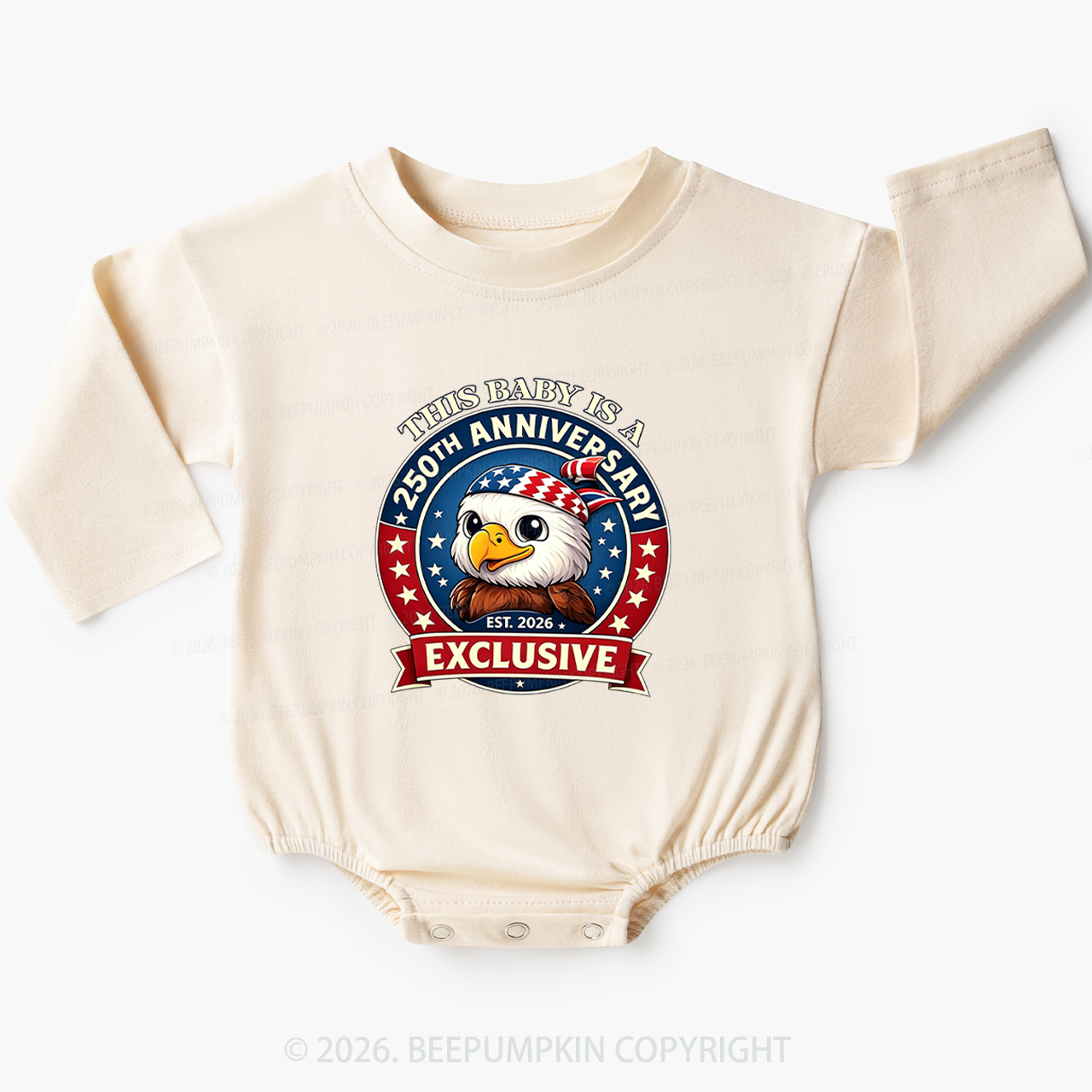 This Baby Is A 250th Anniversary Baby Bubble Romper