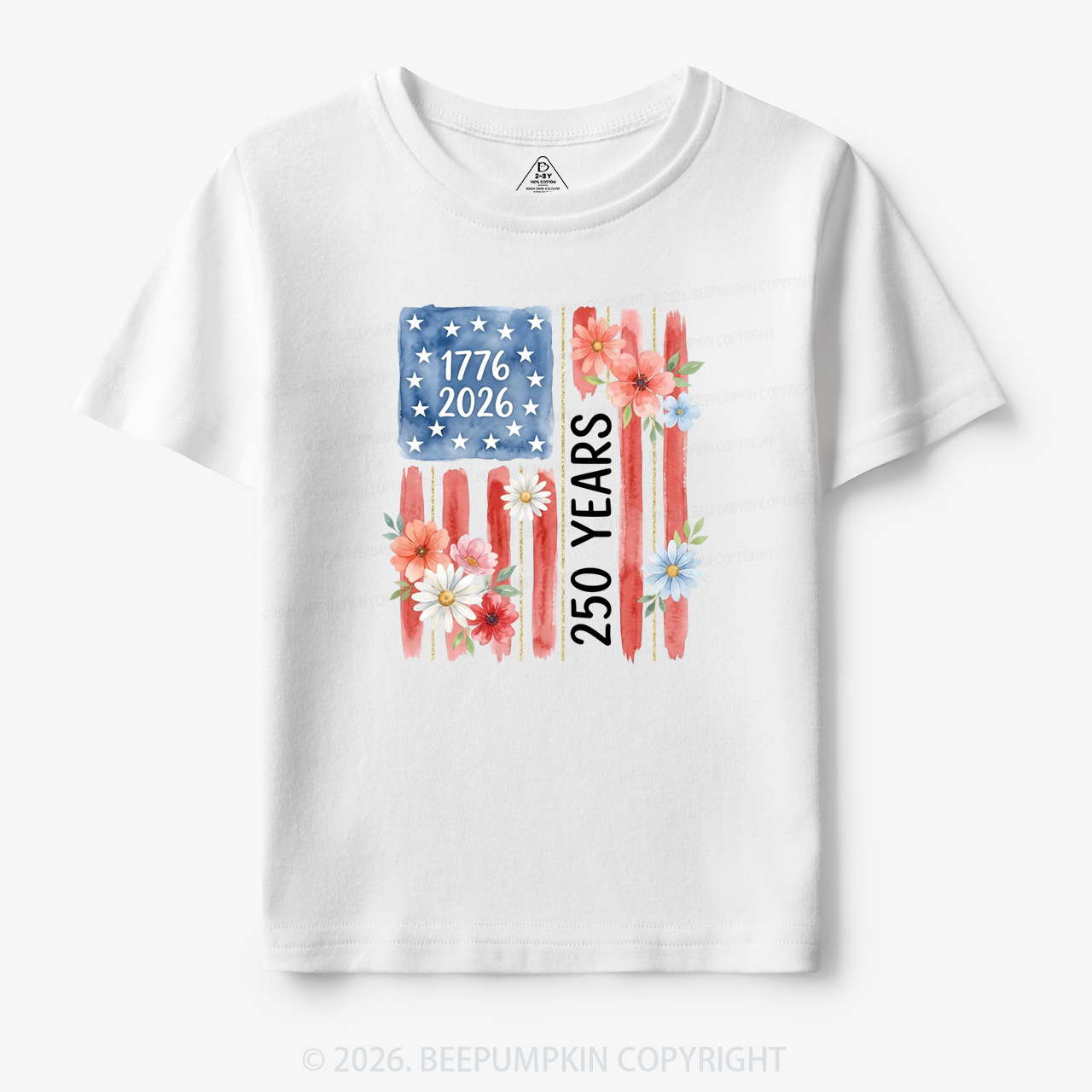 United States of America 250th Patriotic Flag Toddler&Kid's Tees