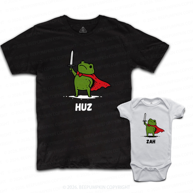 Funny Fantasy Frog Dad&Me Matching Shirts