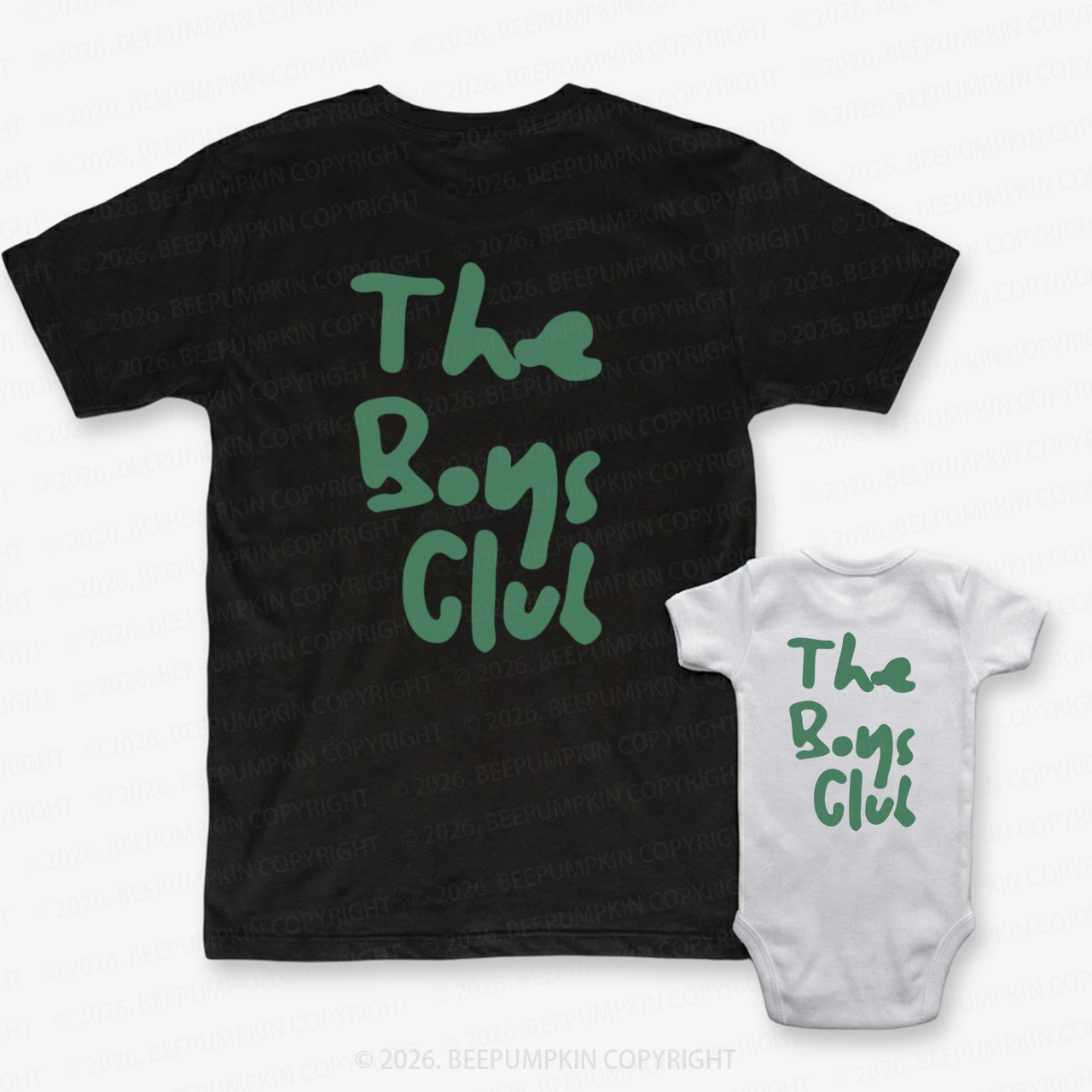The Boys Club Dad&Me Matching Shirts-Back Design