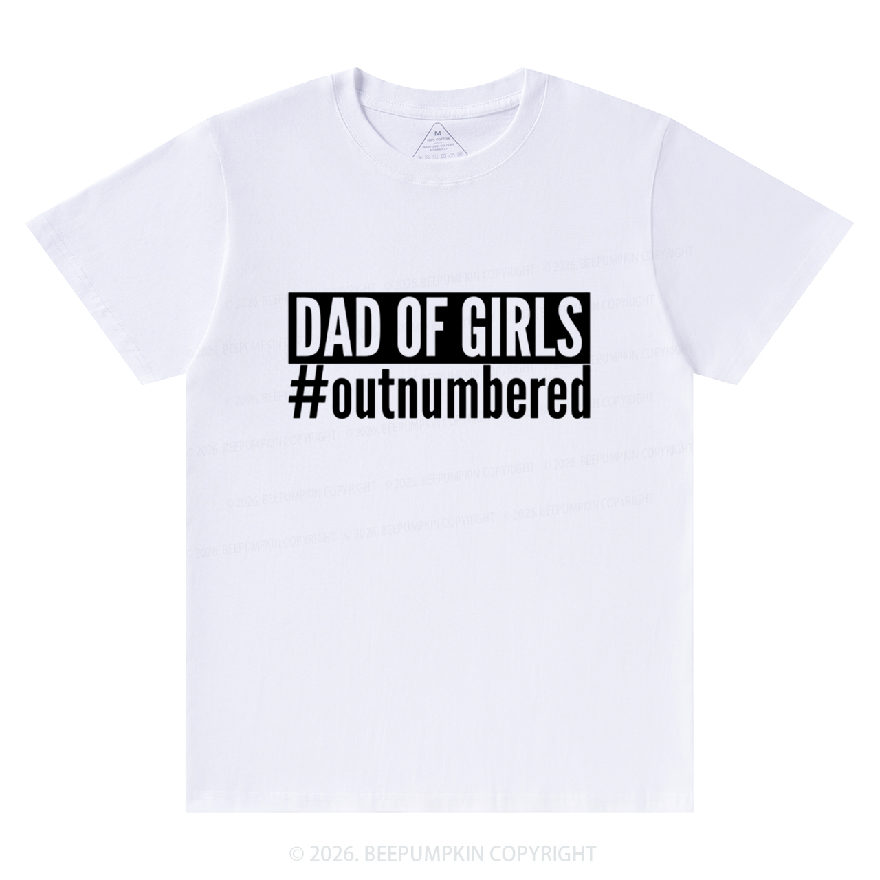 Dad Of Girls Outnumbered T-Shirts