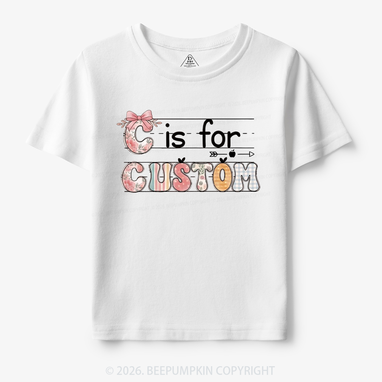 Personalized Kids Name Back To School Toddler&Kid's Tees