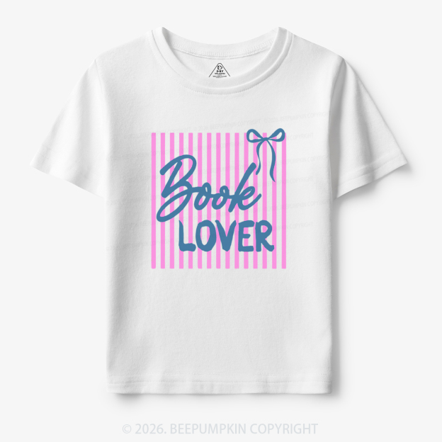 Coquette Book Preppy Stripes Toddler&Kid's Tees