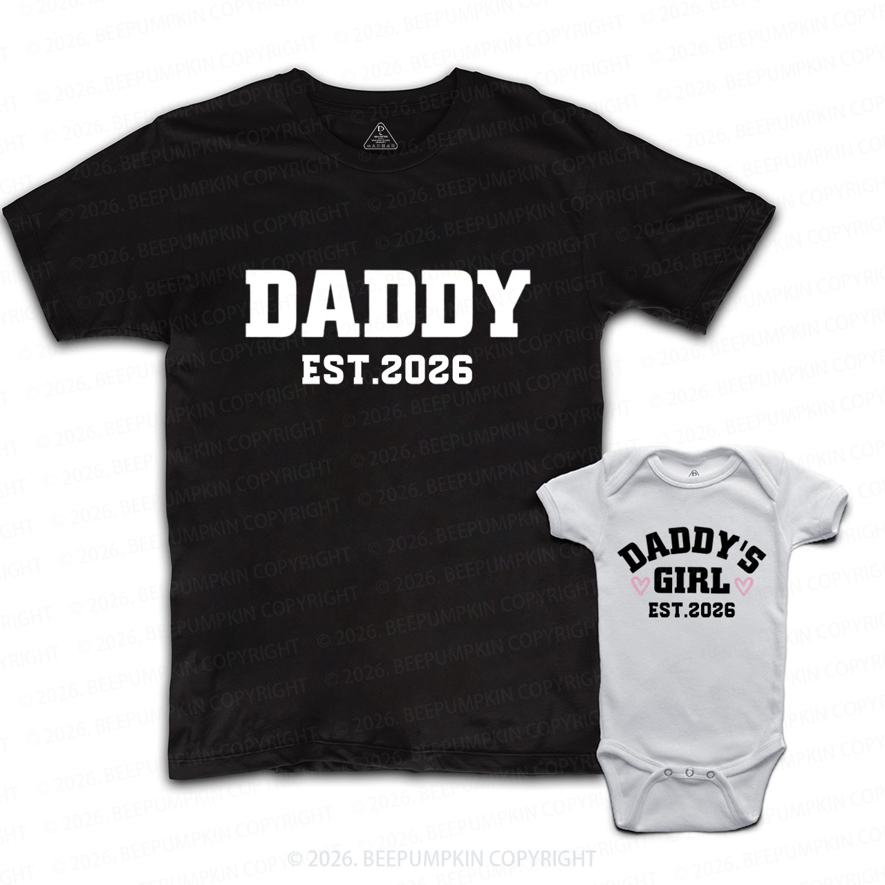 Daddy with Daddy’s Baby Dad&Me Matching Shirts