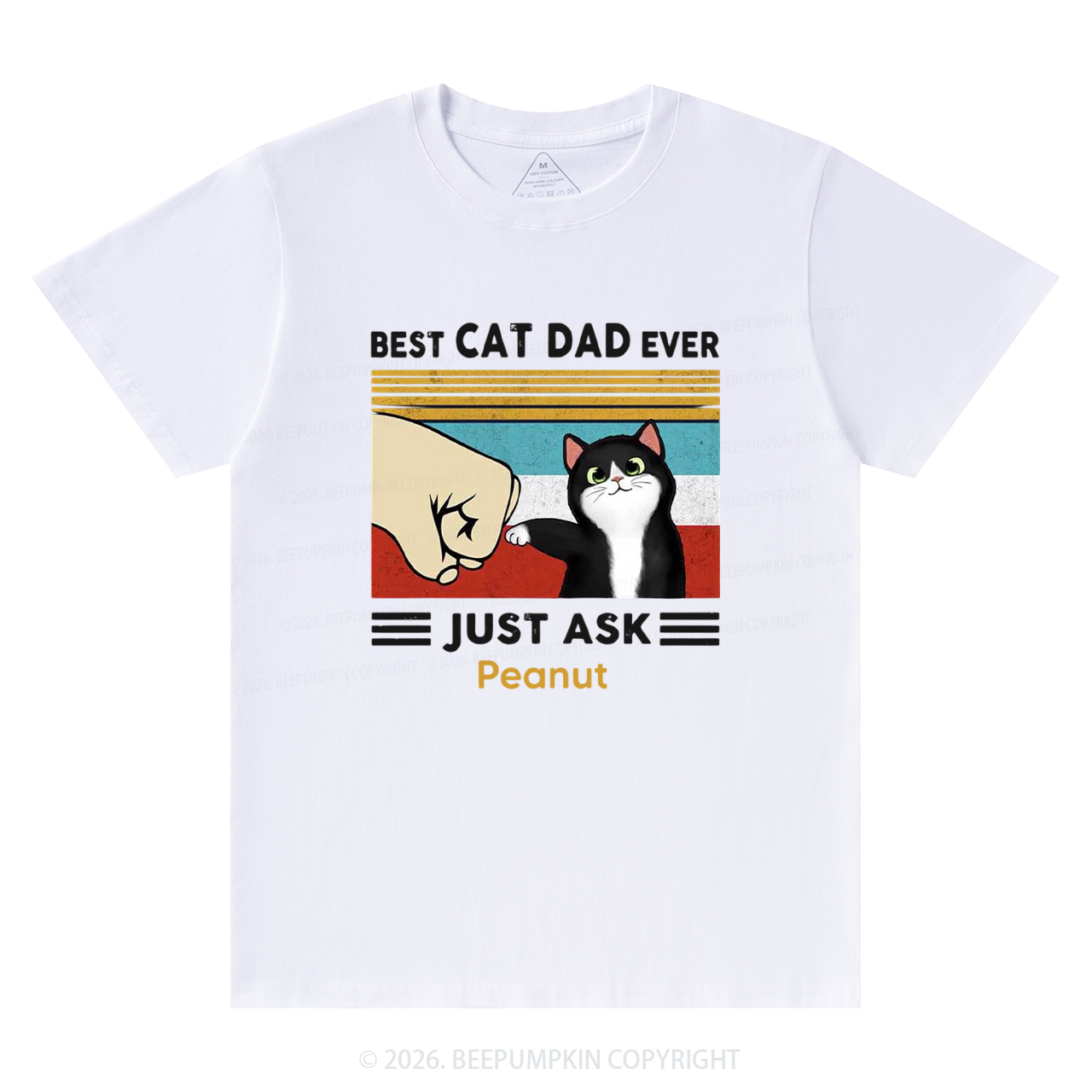 Personalized Best Cat Dad Ever T-Shirts