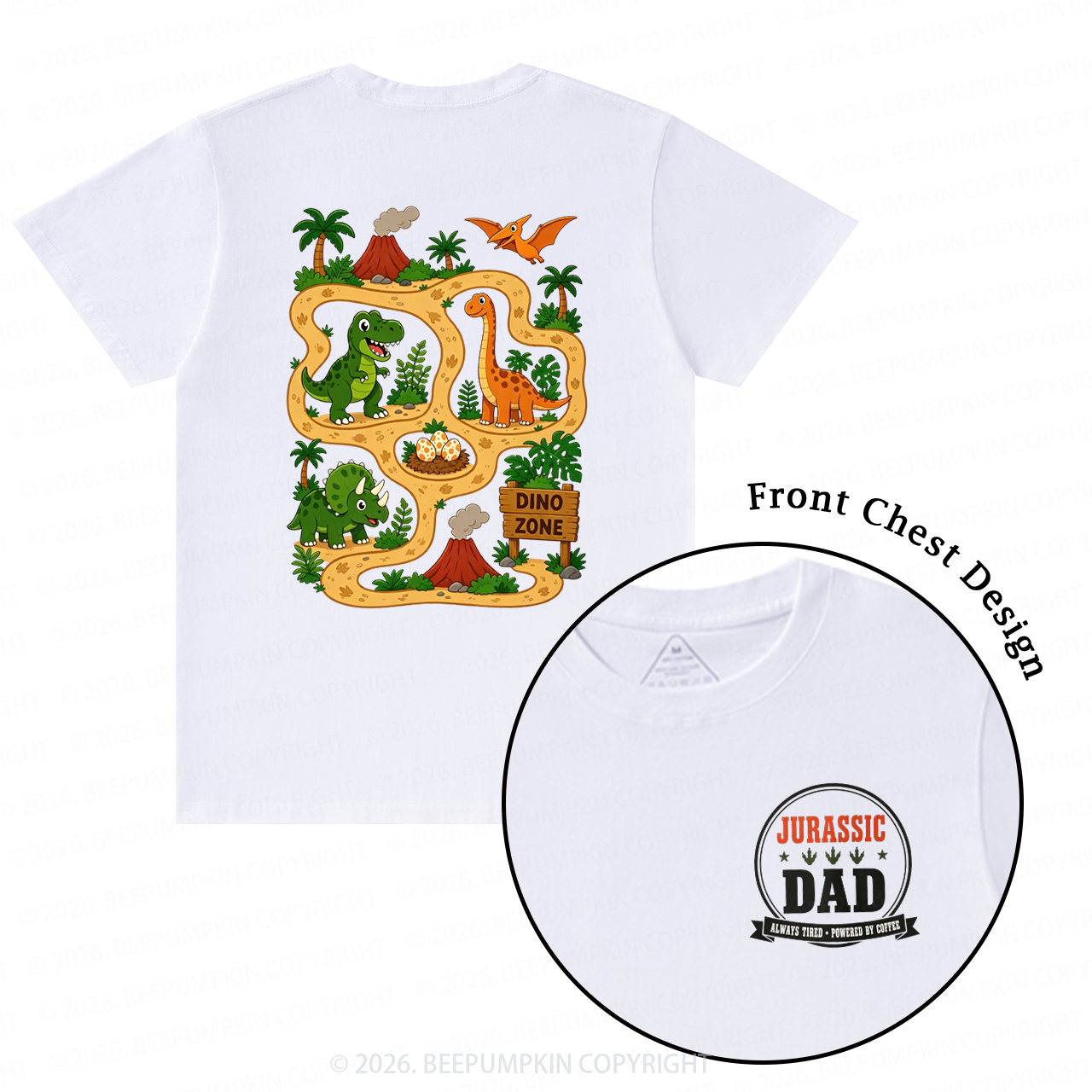 Daddysaurus Fathers Day T-Shirts