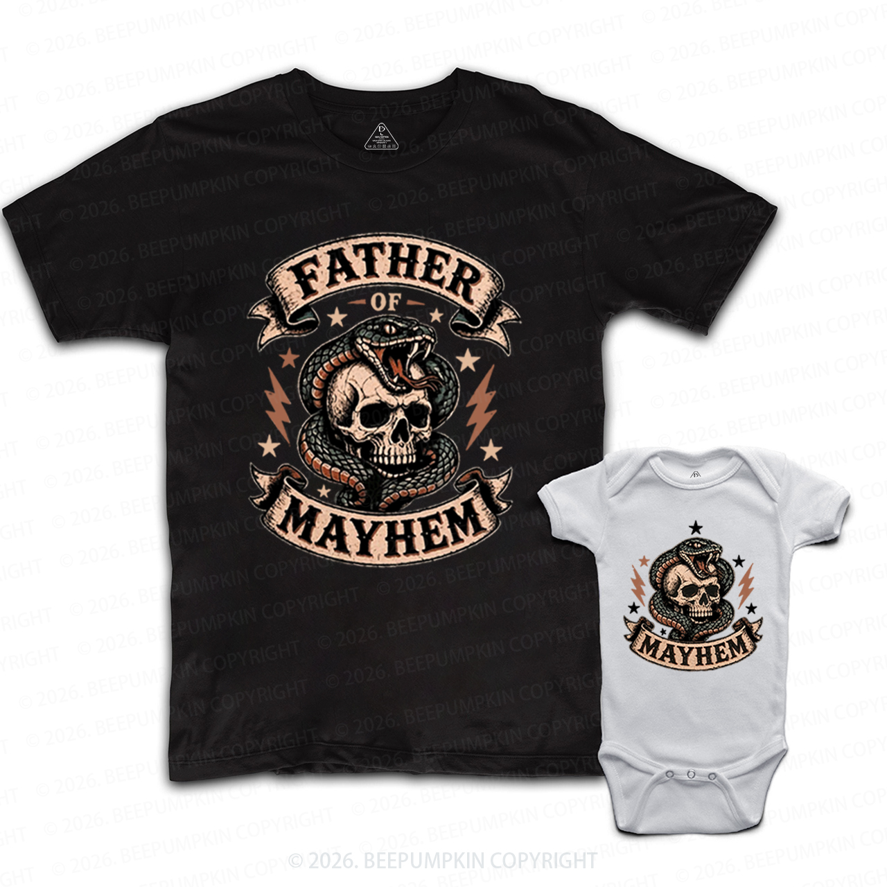 Father Of Mayhem Cool Dad&Me Matching Shirts