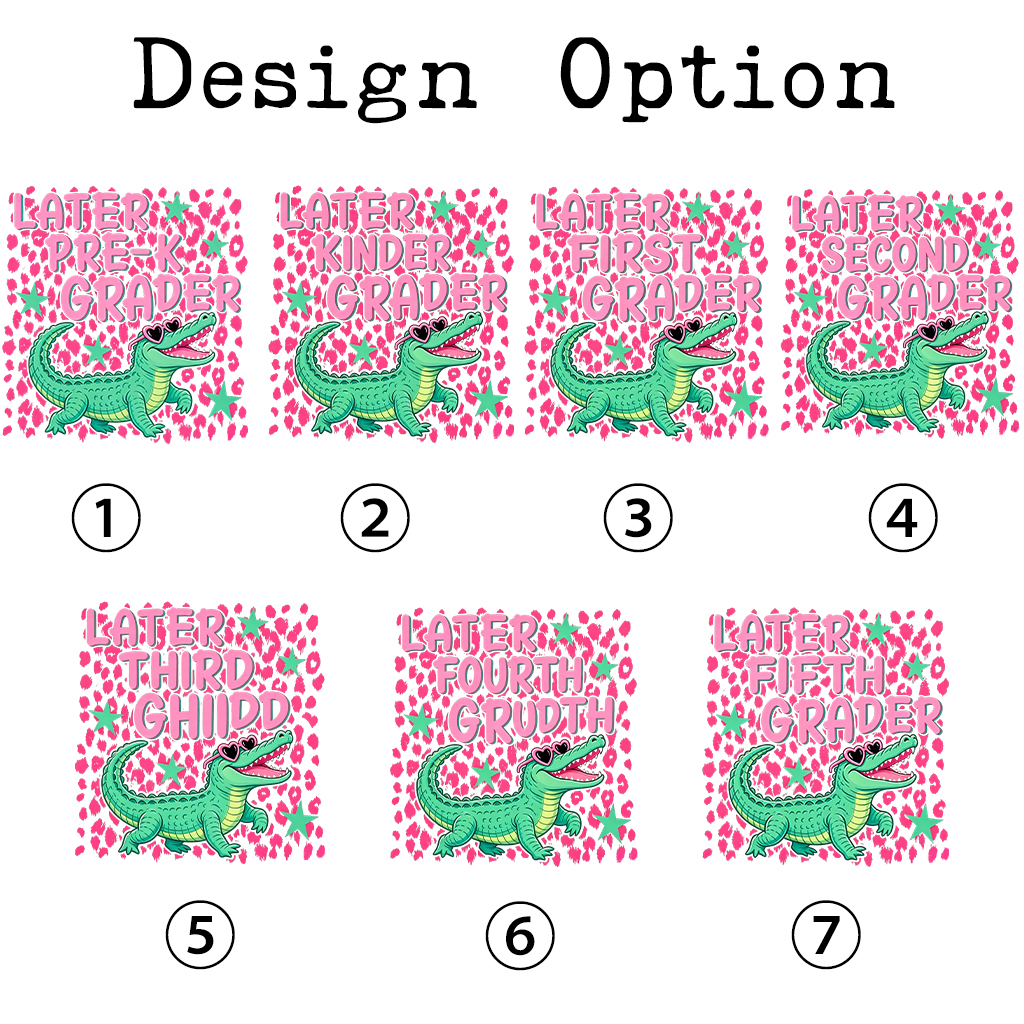 Pink Leopard Print Later Back to School Toddler&Kid's Tees