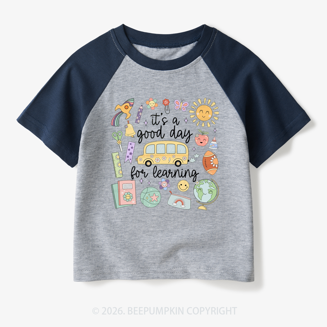 It's a Good Day for Learning Toddler&Kids Retro Raglan T-shirt