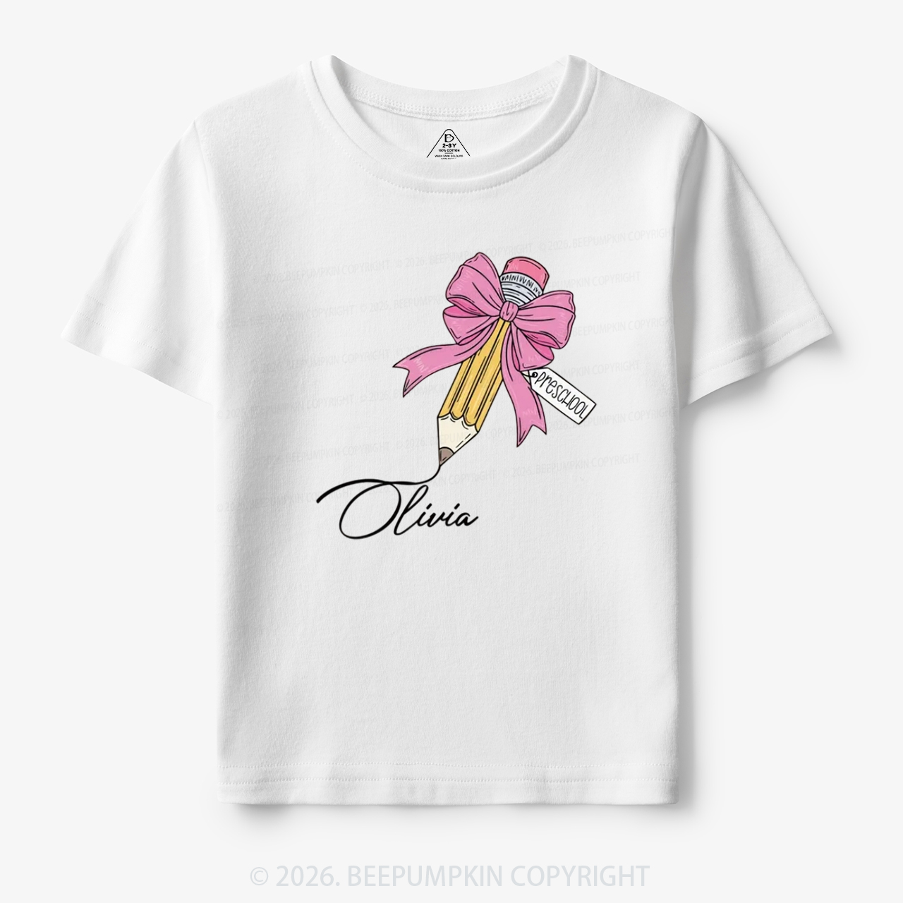 Personalized Preschool Back To School Toddler&Kid's Tees