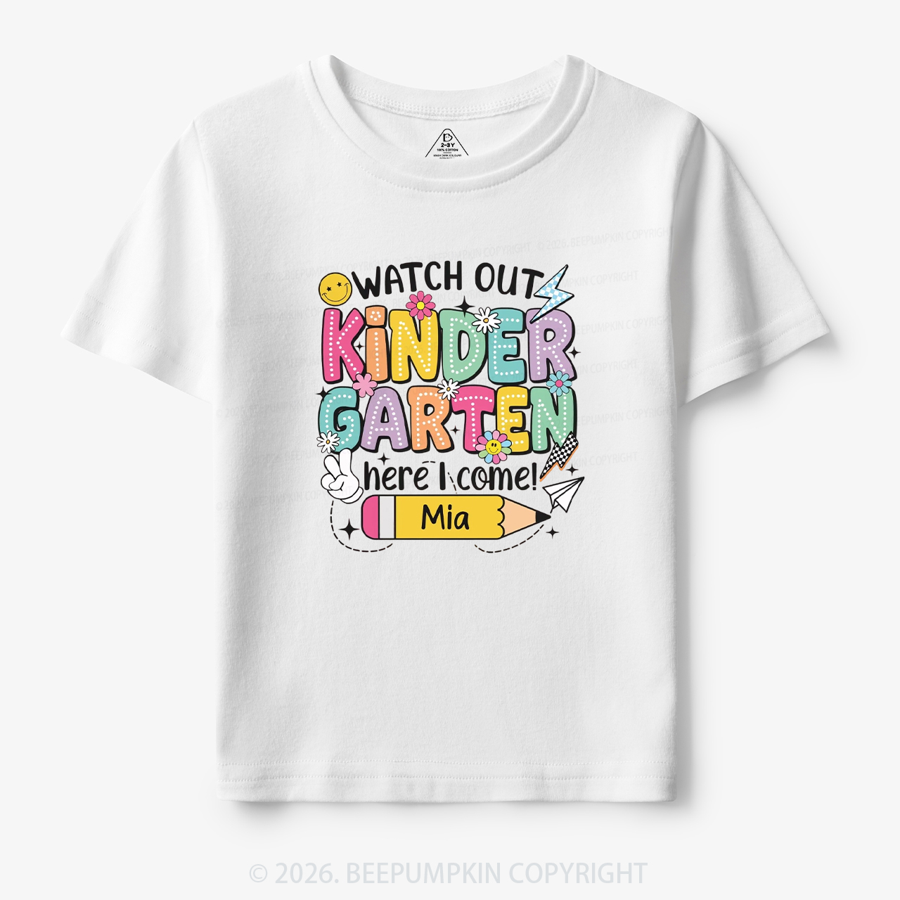 Personalized Watch Out Kindergarten Here I Come Toddler&Kid's Tees