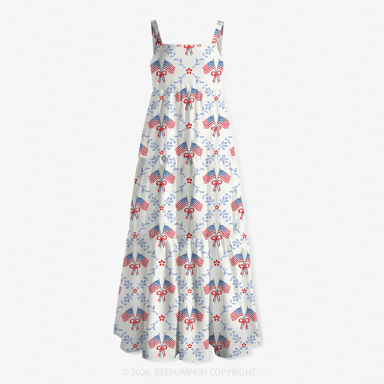 Berry Sweet Freedom Independence Day Women’s Voile Cami Dress