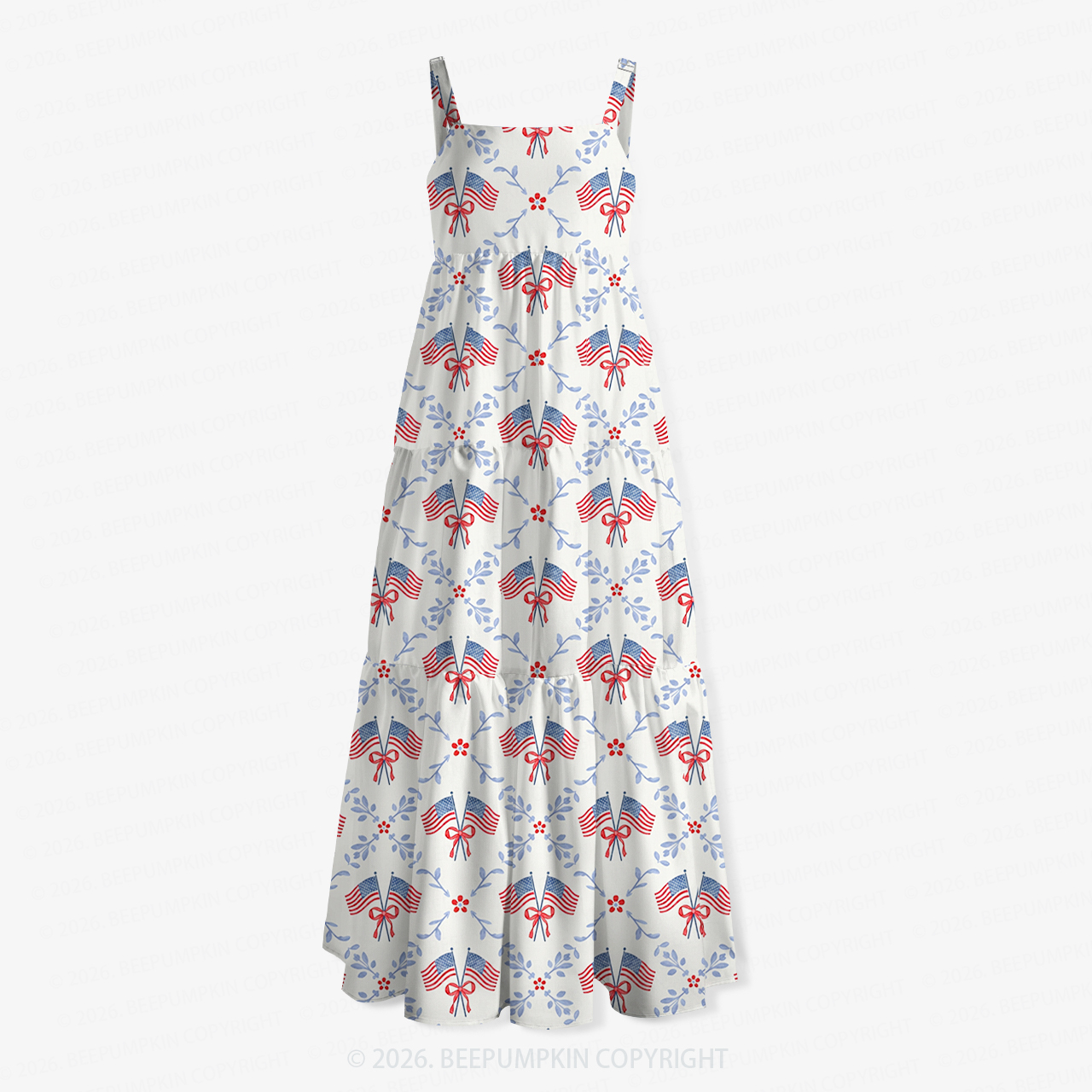 Berry Sweet Freedom Independence Day Women’s Voile Cami Dress