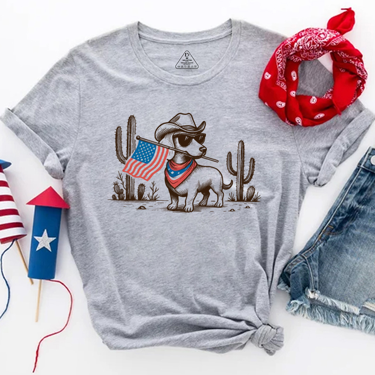 Dachshund 4th of July Patriotic T-Shirts