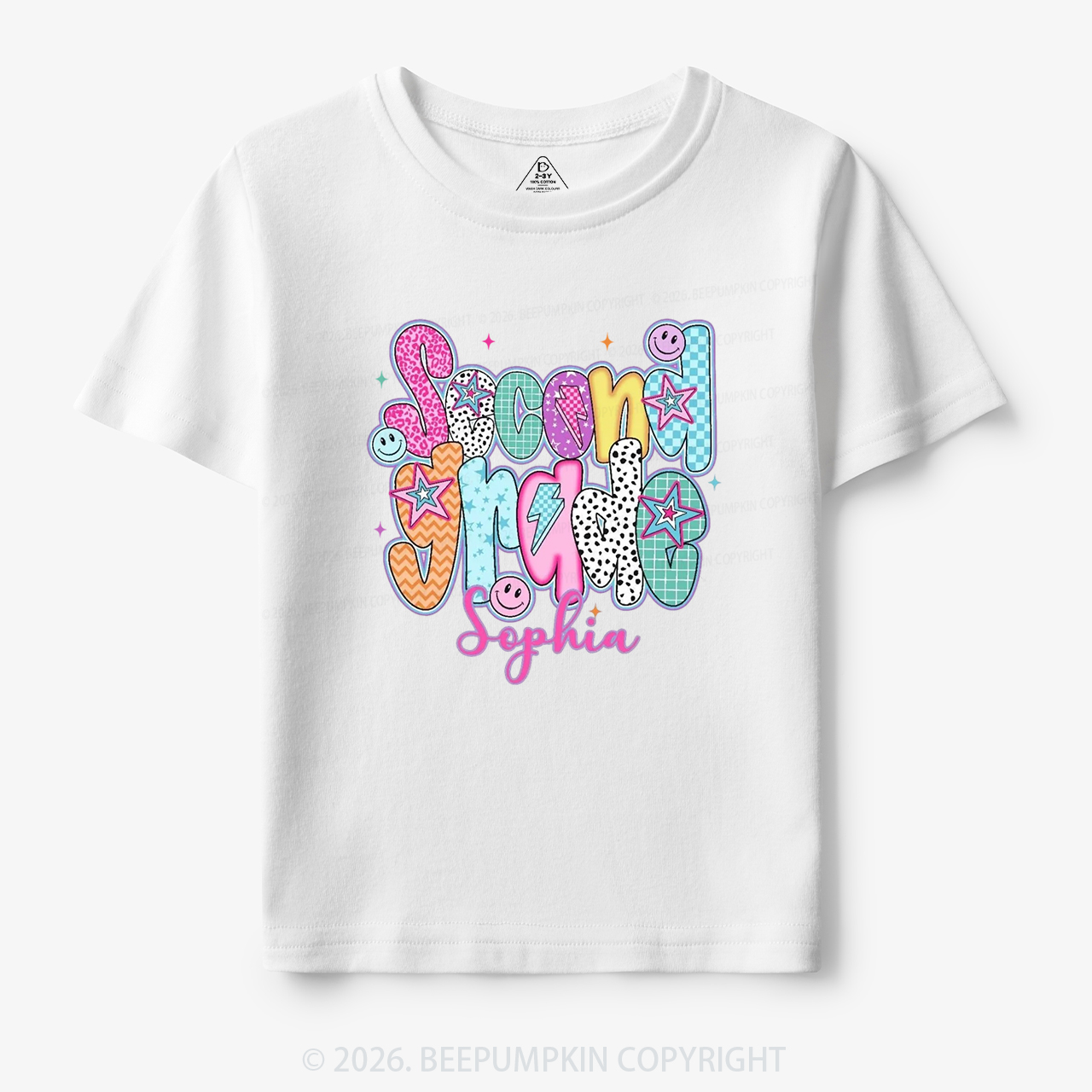 Personalized Retro Grade Back to School Toddler&Kid's Tees