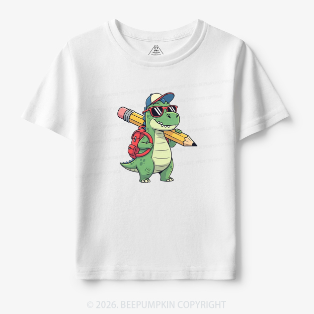 Funny Rex Back to School Dinosaur Toddler&Kid's Tees
