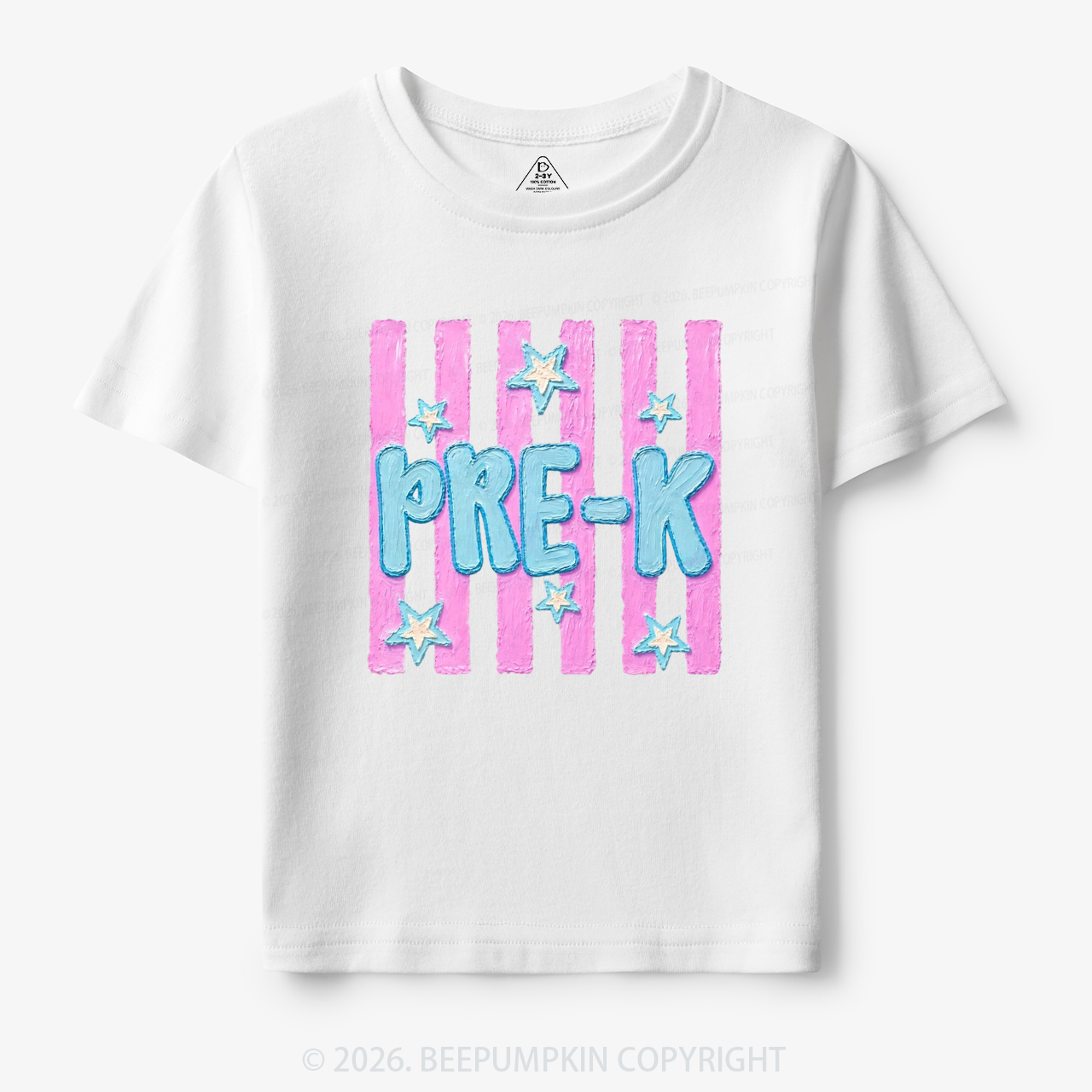 Retro Striped Pre-K Back To School Toddler&Kid's Tees
