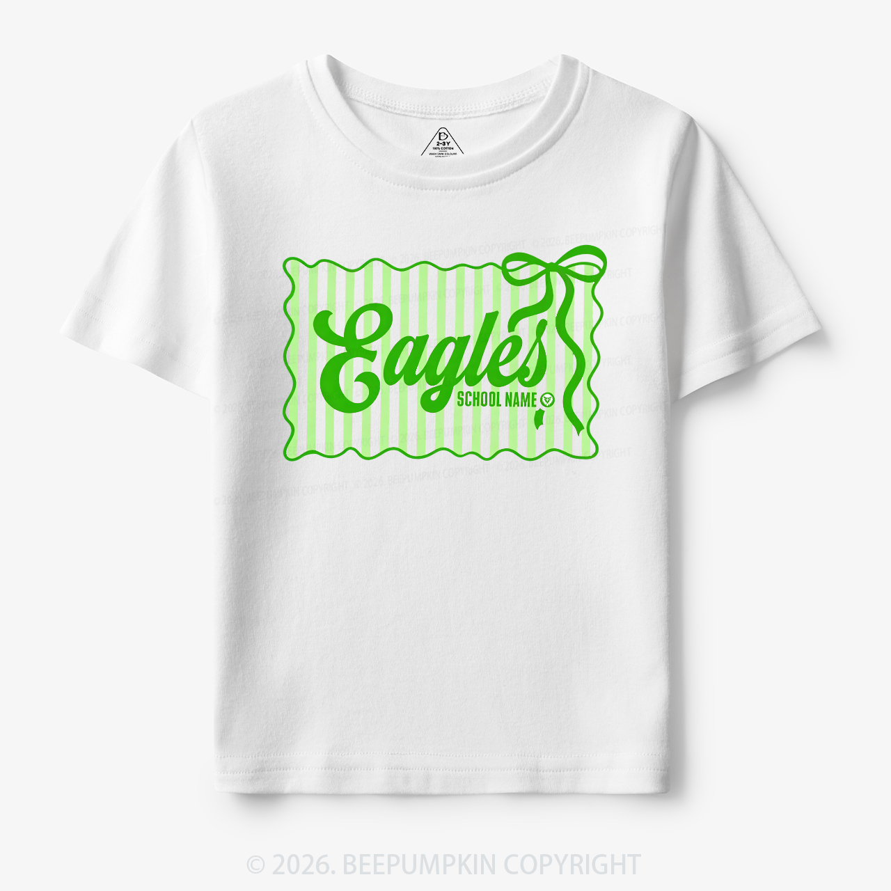 Personalized School Name Mascot Toddler&Kid's Tees