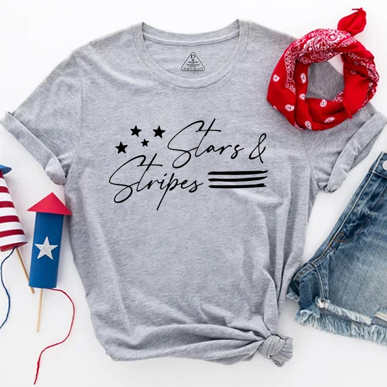 Stars and Stripes Retro American Flag T-Shirts