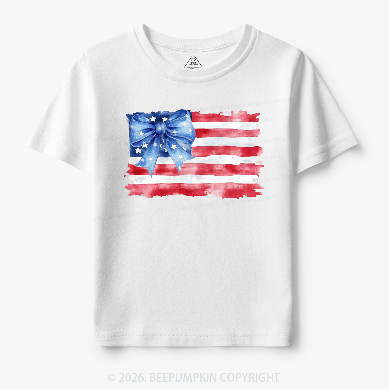 4th of July American Flag Toddler&Kid's Tees