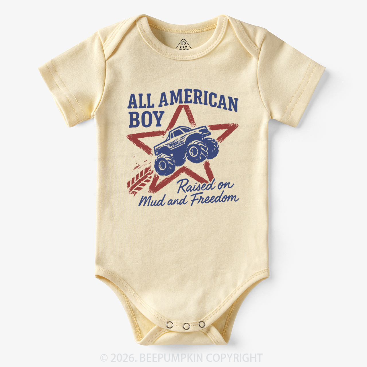 All American Boy Raised on Mud and Freedom Bodysuit