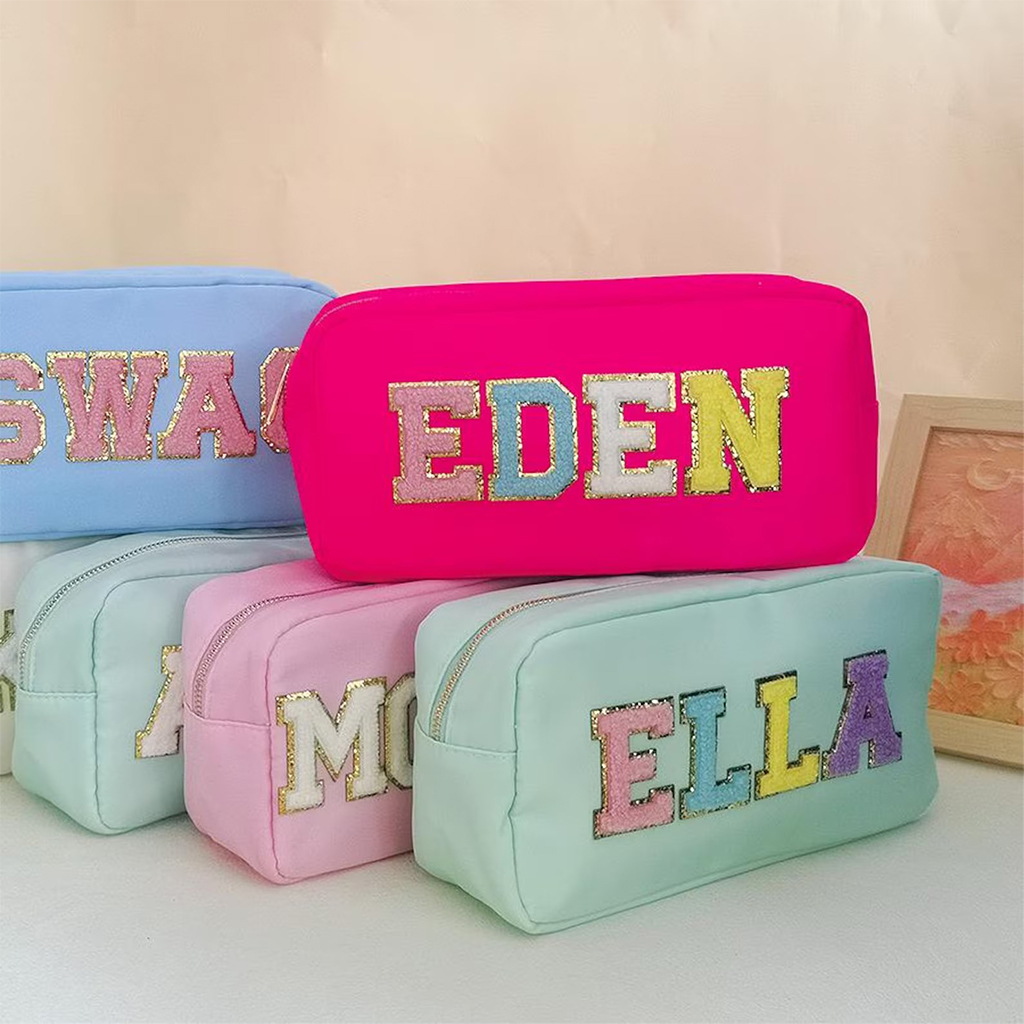 Personalized Patch Makeup Bag