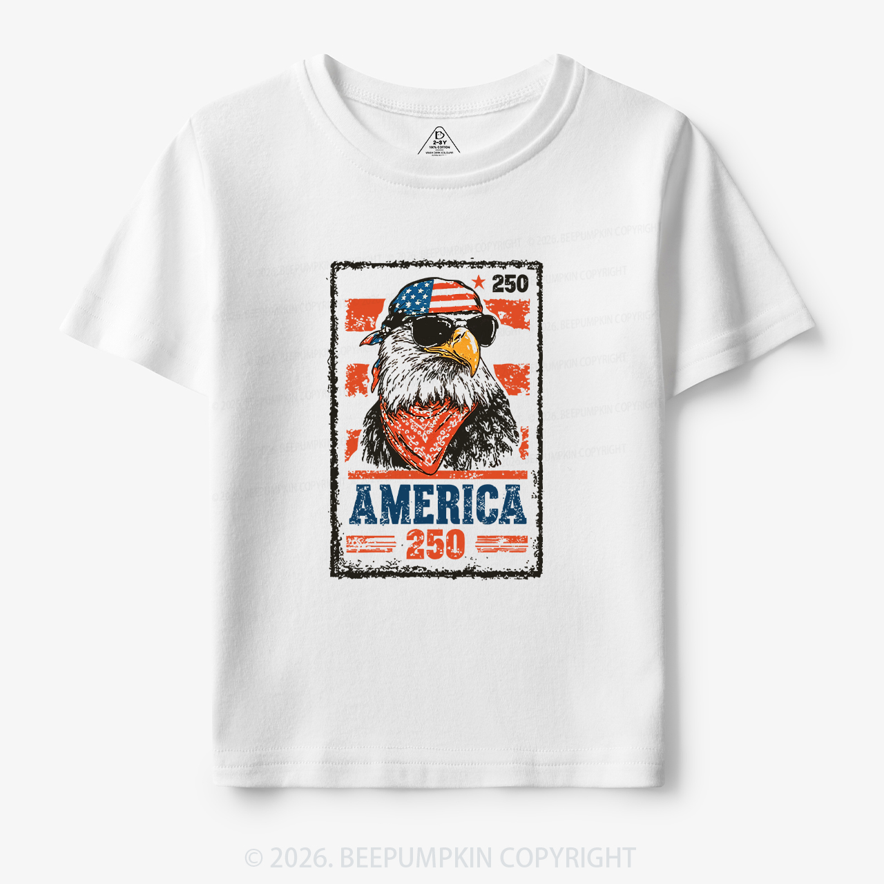 250th American Eagle 4th of July Toddler&Kid's Tees