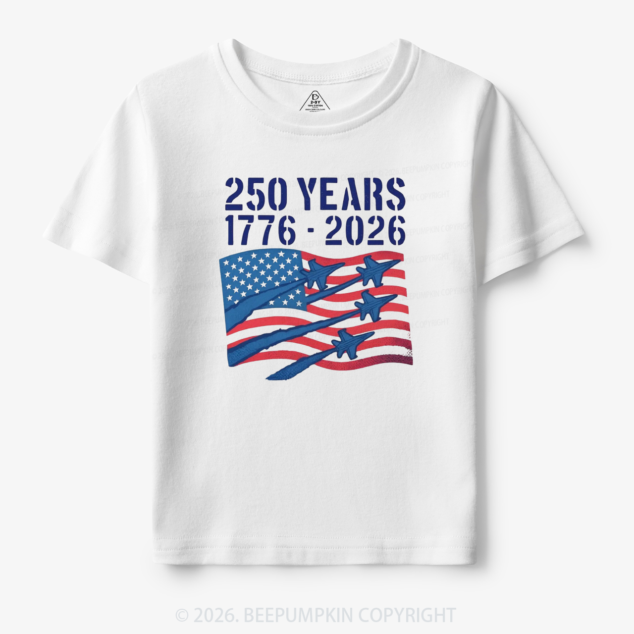 250 Years 1776-2026 America Patriotic Toddler&Kid's Tees