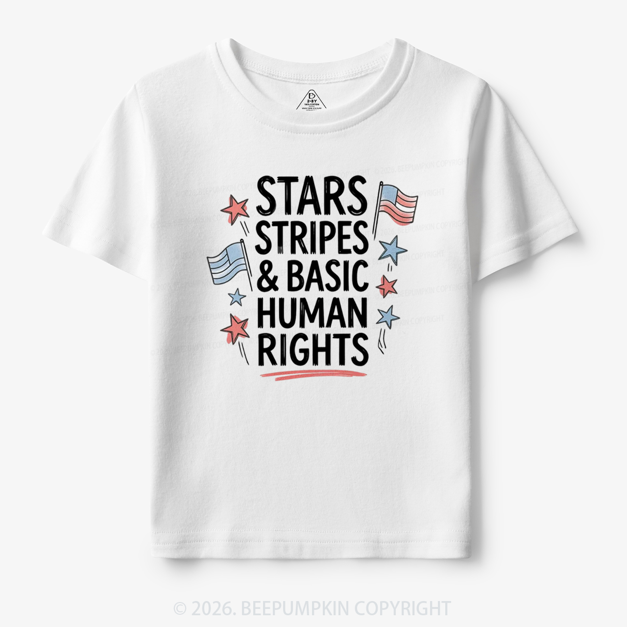Stars Stripes Patriotic 4th Of July Toddler&Kid's Tees