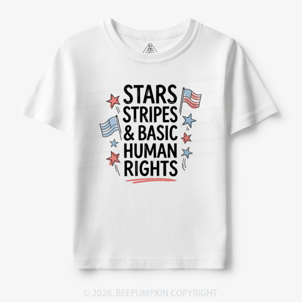 Stars Stripes Patriotic 4th Of July Toddler&Kid's Tees