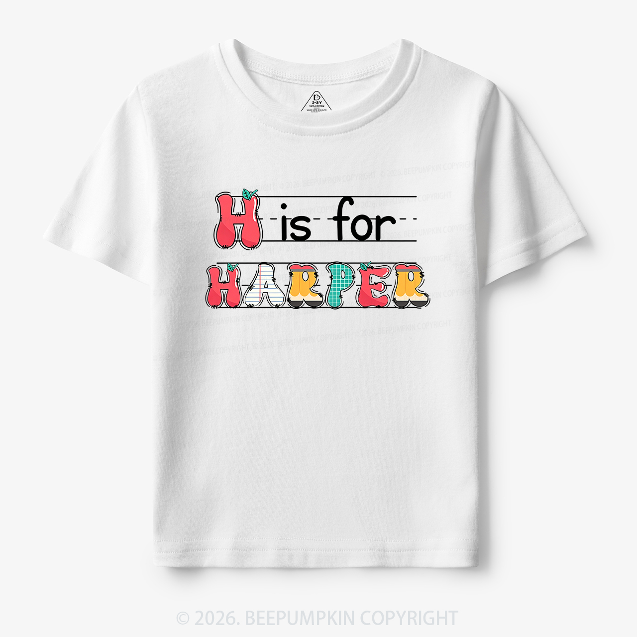 Personalized Kids Name Back To School Toddler&Kids Tees