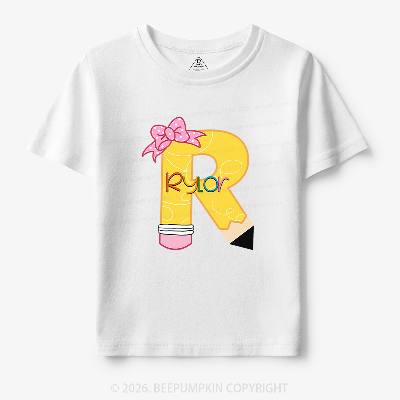 Personalized Pencil Back To School Shirt 