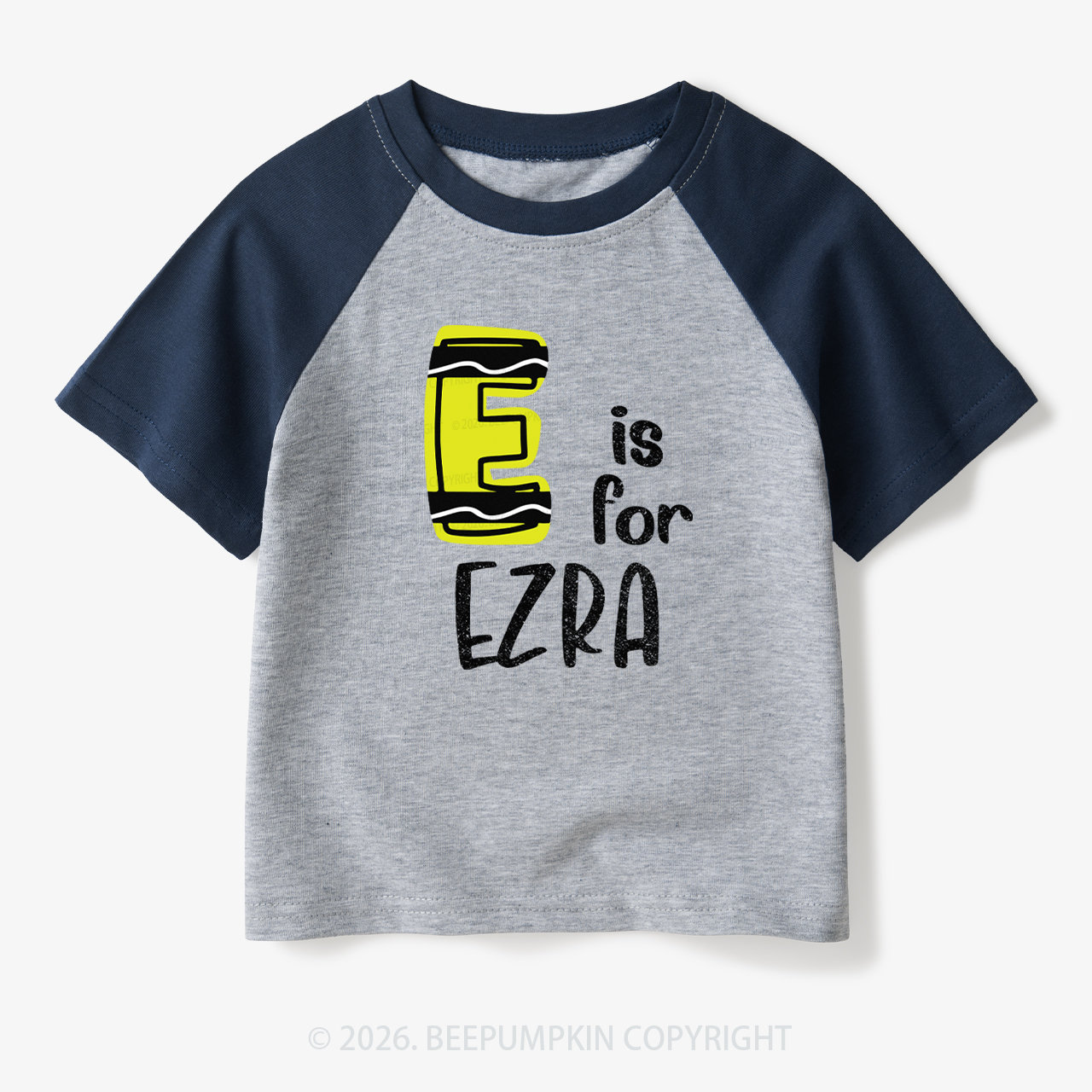 Personalized Name First Day Of school Toddler&Kids Retro Raglan T-shirt