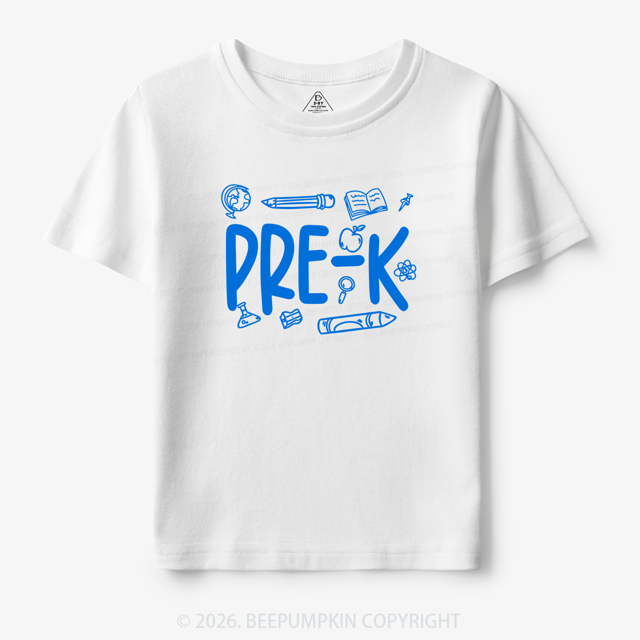 Personalized Preppy Back To School Doodles Toddler&Kid's Tees
