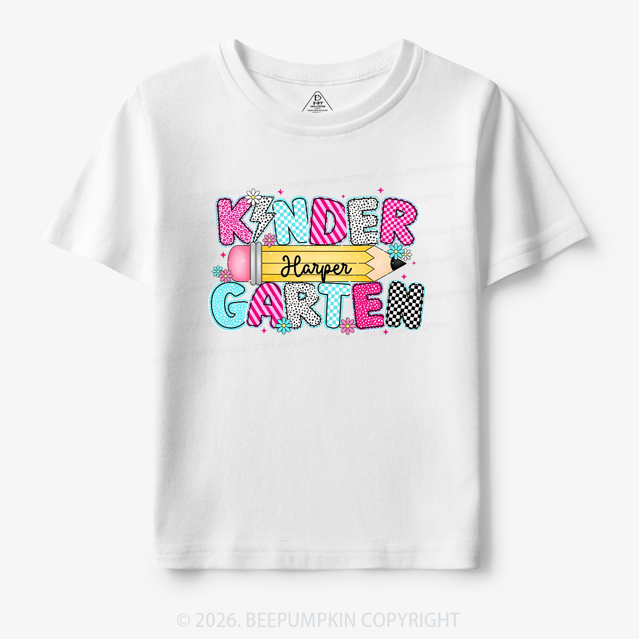 Personalized Kindergarten Name Back To School Toddler&Kid's Tees