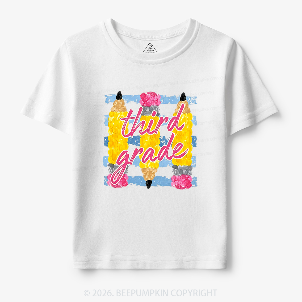 Personalized Grade Colors Stripes Back to School Toddler&Kid's Tees