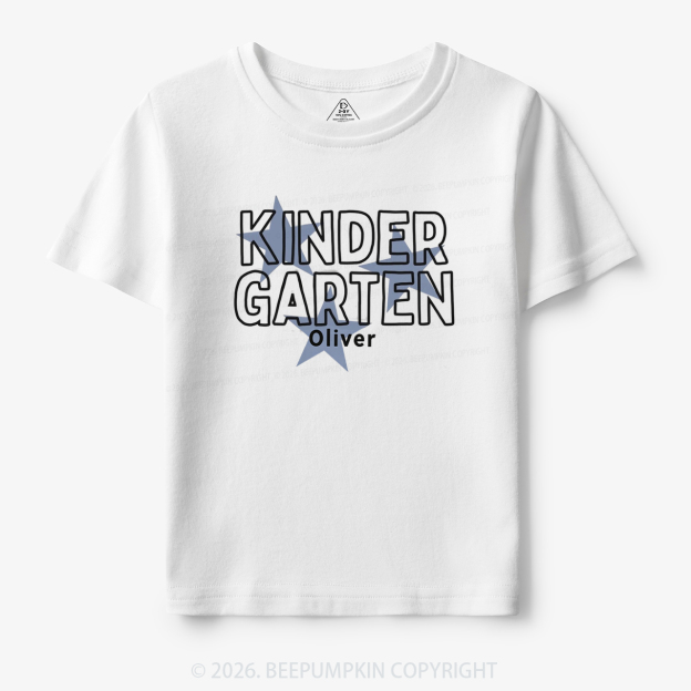 Personalized Kindergarten Star Back to School Toddler&Kid's Tees