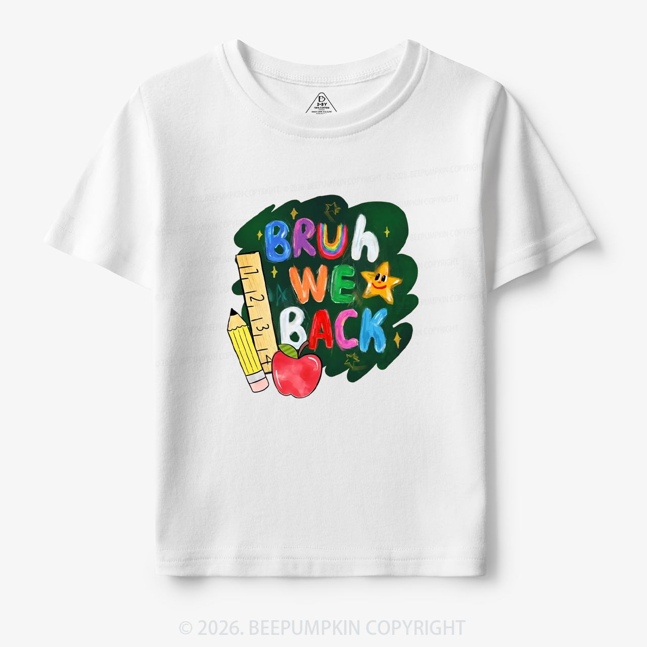 Bruh We Back Funny Back to School Toddler&Kid's Tees