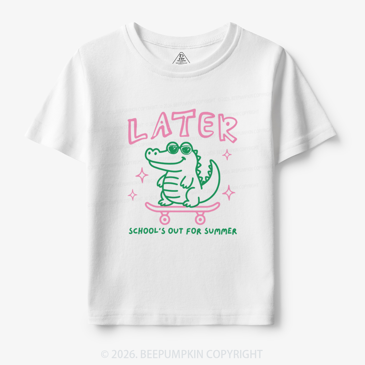 Later School's Out For Summer Alligator Toddler&Kid's Tees