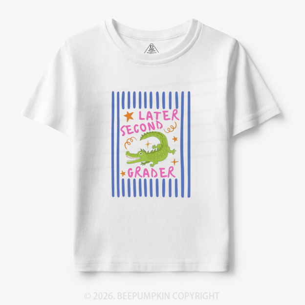Personalized Later Alligator Funny Back To School Toddler&Kid's Tees