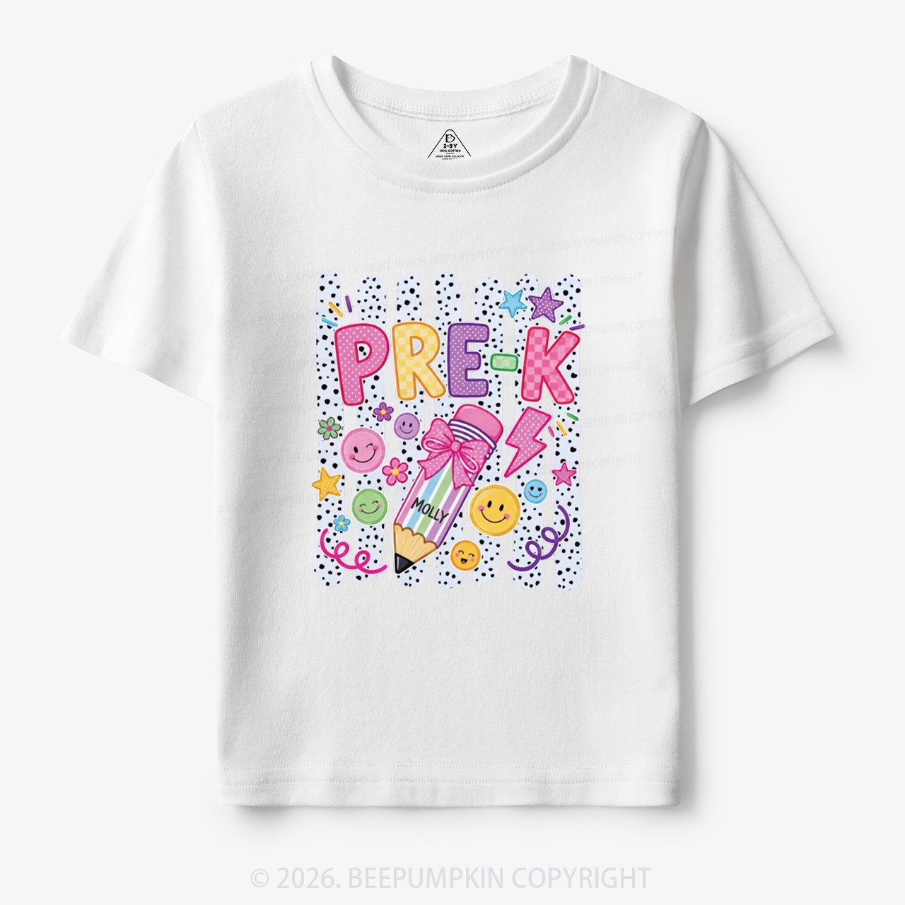 Personalized Pre-K Striped Back to School Toddler&Kid's Tees